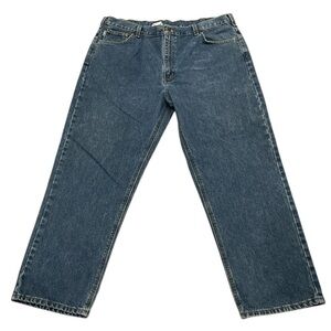 Carhartt Men's Denim Blue Jeans Size 42/30 Big and Tall Relaxed Fit
